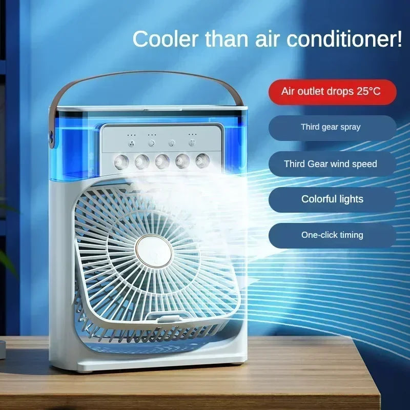 Super Cooling Desktop Air Cooler — 3-in-1 Portableree USB Fan | UK Stock