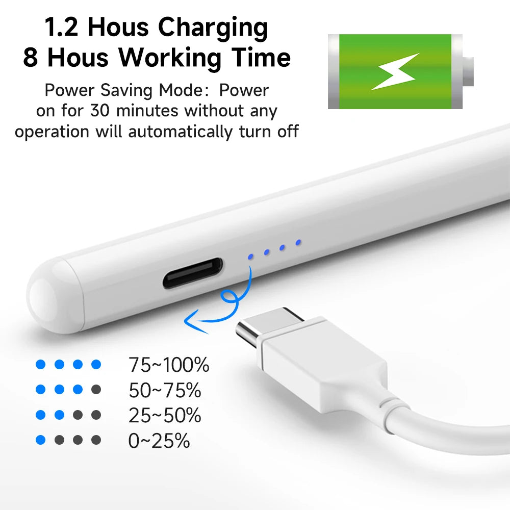iPad Stylus Pen — Rechargeable, High Precision | UK Stock