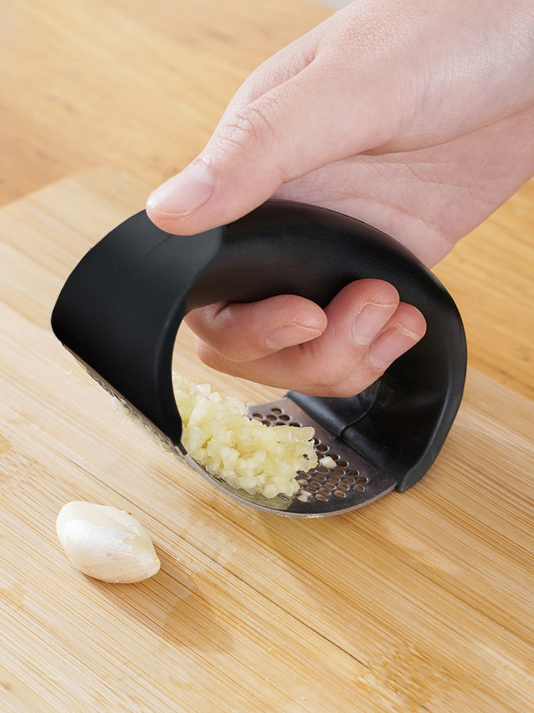 Stainless Steel Garlic Press & Crusher — Easy Squeeze | UK Stock