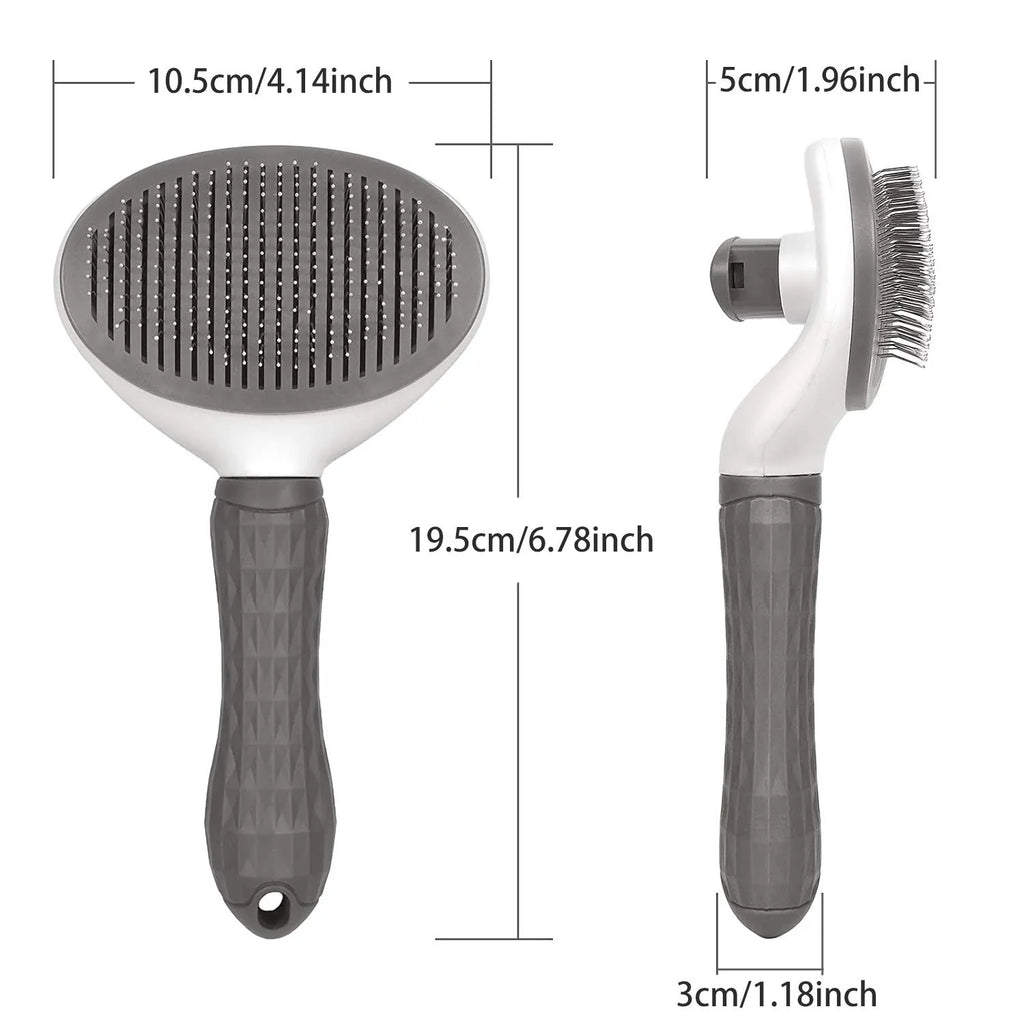 Self-Cleaning Pet Grooming Brush — Deshedding Tool for Dogs & Cats | UK Stock