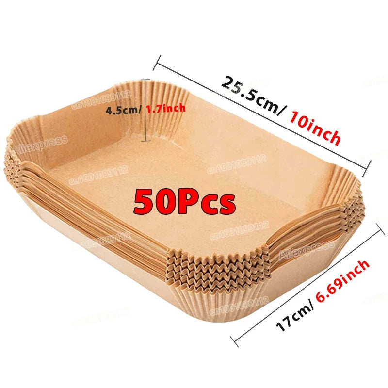 Air Fryer Liners 20cm — Non-Stick, Disposable Paper | UK Stock