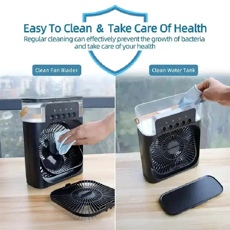 Super Cooling Desktop Air Cooler — 3-in-1 Portableree USB Fan | UK Stock