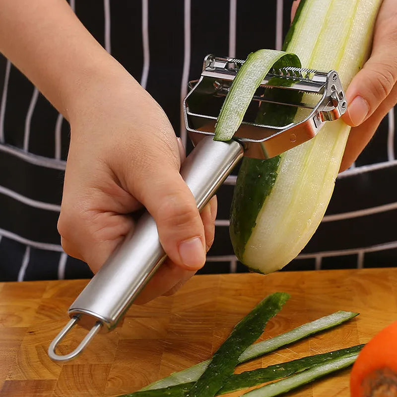 Stainless Steel Vegetable Peeler — 2-in-1 / 4-in-1 Multi-Function Tool | UK Stock
