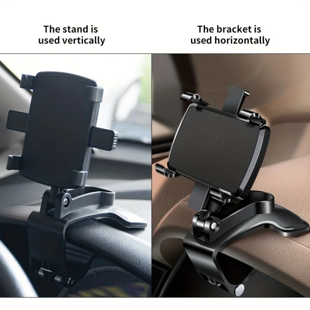 Universal Car Phone Mount — 360° Rotation, Fits All Phones | UK Stock