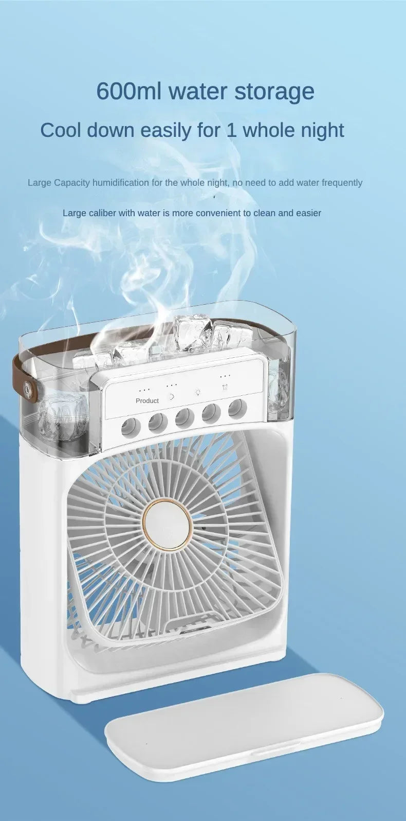 Super Cooling Desktop Air Cooler — 3-in-1 Portableree USB Fan | UK Stock