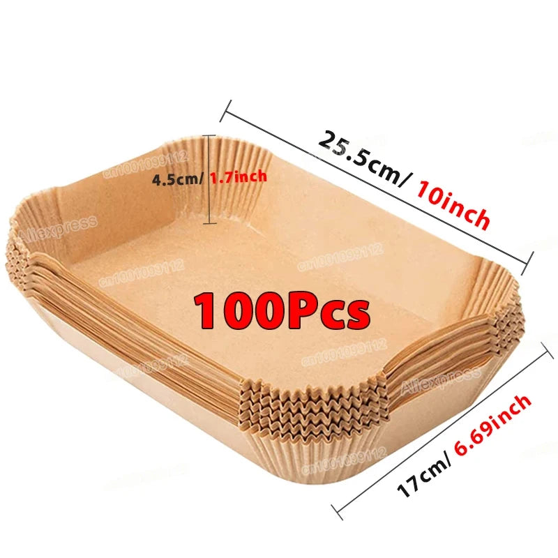 Air Fryer Liners 20cm — Non-Stick, Disposable Paper | UK Stock