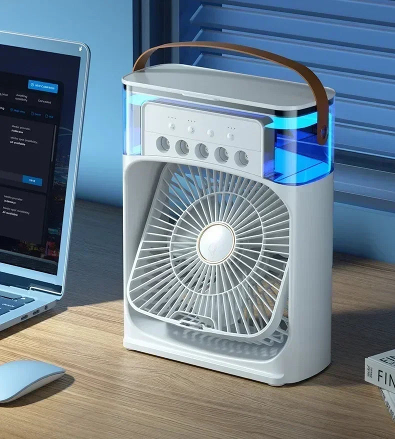 Super Cooling Desktop Air Cooler — 3-in-1 Portableree USB Fan | UK Stock