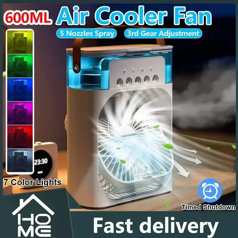 Super Cooling Desktop Air Cooler — 3-in-1 Portableree USB Fan | UK Stock