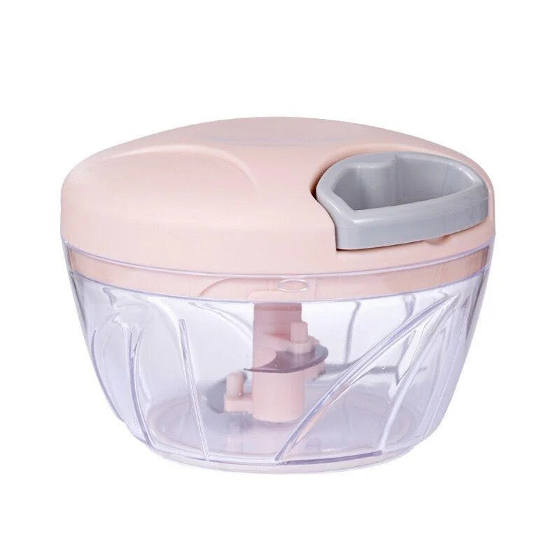 Manual Food Chopper — Hand Pull Cutter for Meat, Vegetables, Garlic & Herbs | UK Stock