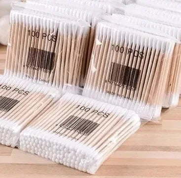 Bamboo Cotton Swabs — Eco-Friendly, 100/200 Pack | UK Stock