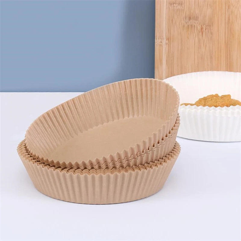 Air Fryer Liners 20cm — Non-Stick, Disposable Paper | UK Stock