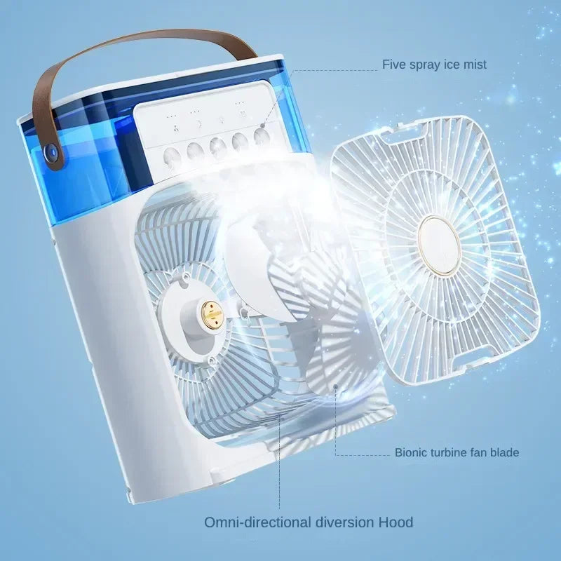 Super Cooling Desktop Air Cooler — 3-in-1 Portableree USB Fan | UK Stock