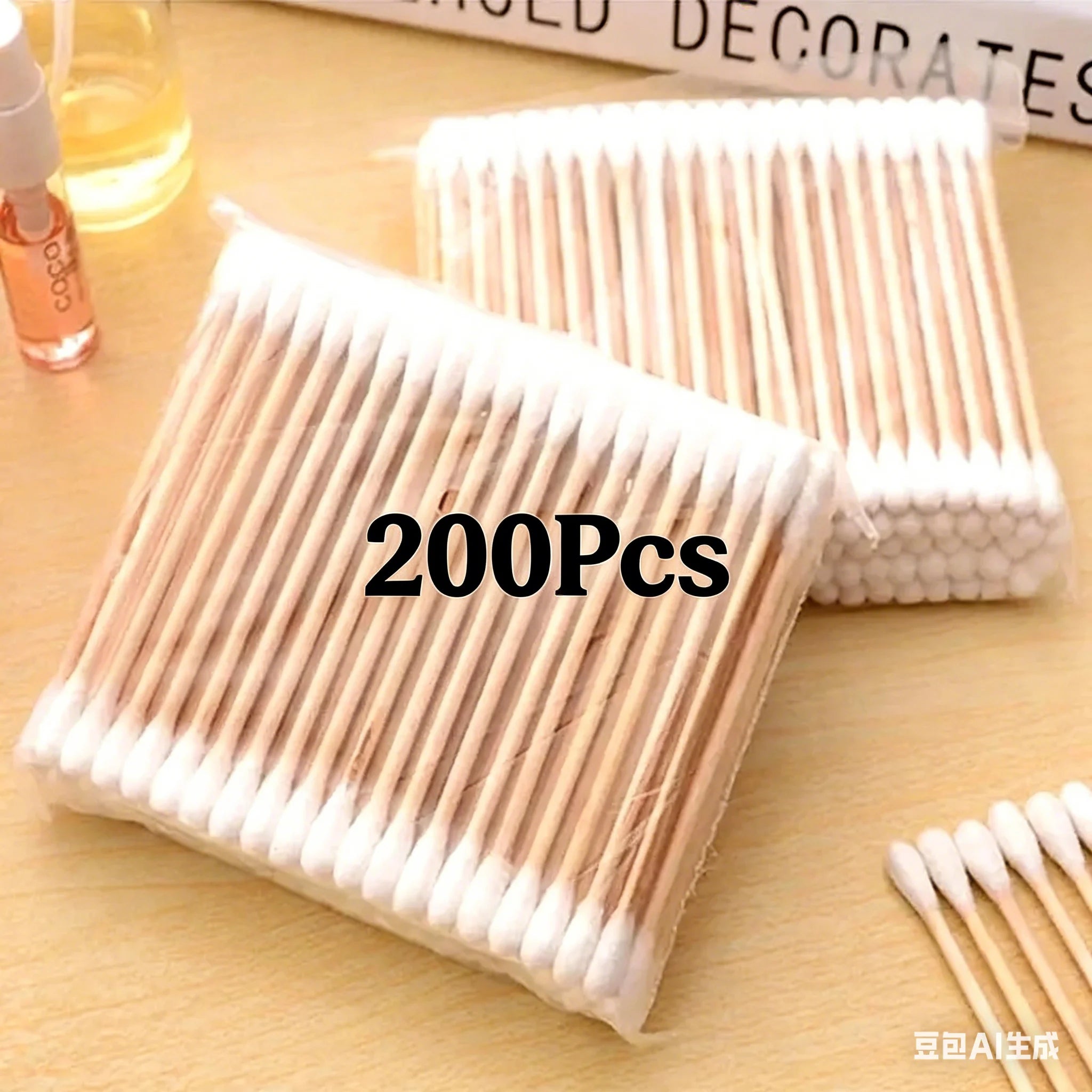 Bamboo Cotton Swabs — Eco-Friendly, 100/200 Pack | UK Stock