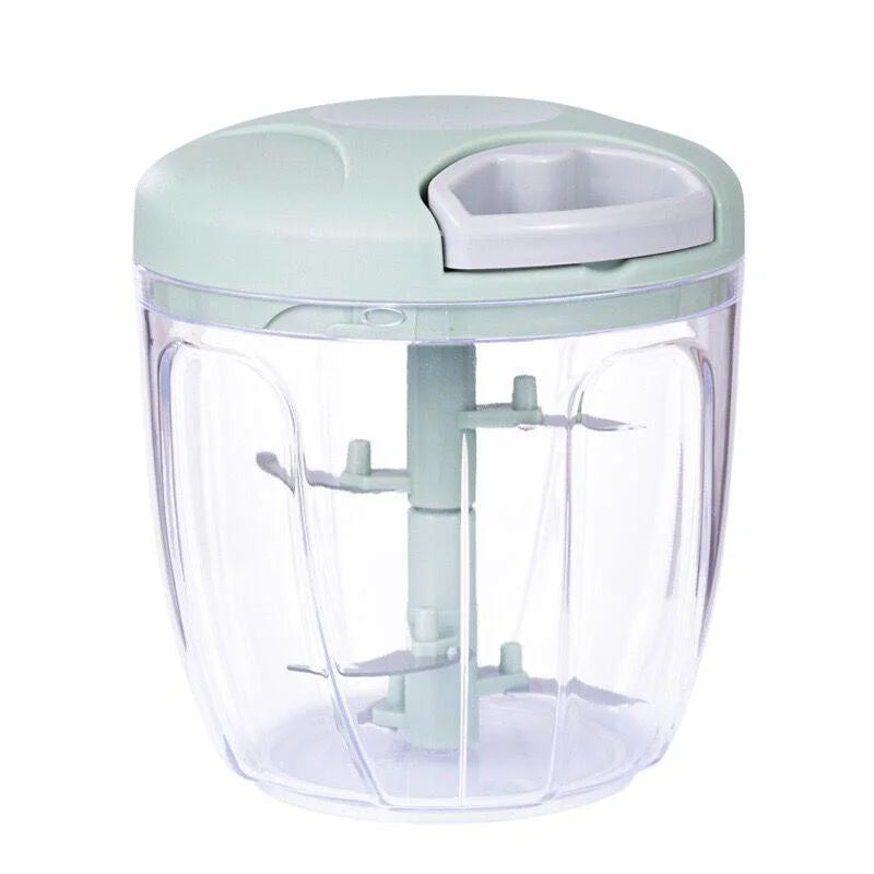 Manual Food Chopper — Hand Pull Cutter for Meat, Vegetables, Garlic & Herbs | UK Stock