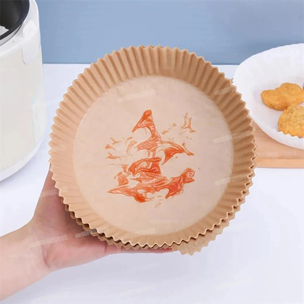 Air Fryer Liners 20cm — Non-Stick, Disposable Paper | UK Stock