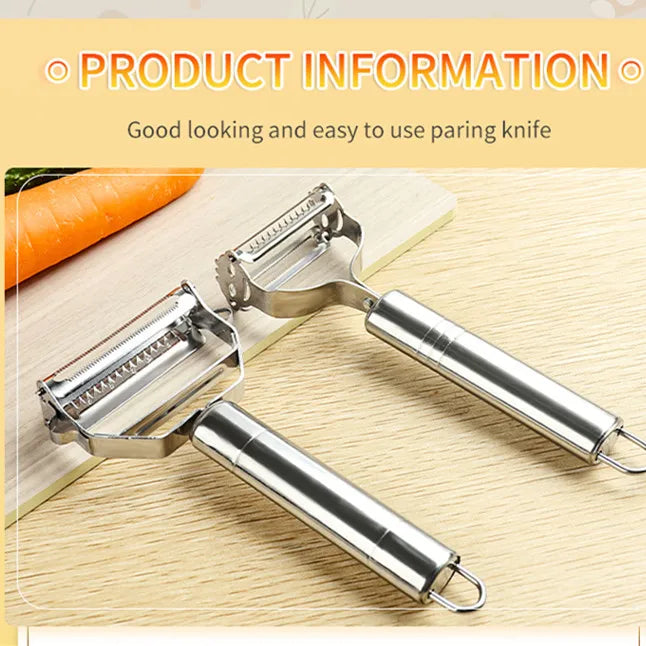 Stainless Steel Vegetable Peeler — 2-in-1 / 4-in-1 Multi-Function Tool | UK Stock