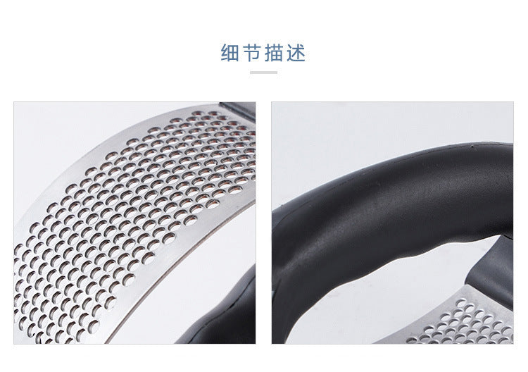 Stainless Steel Garlic Press & Crusher — Easy Squeeze | UK Stock