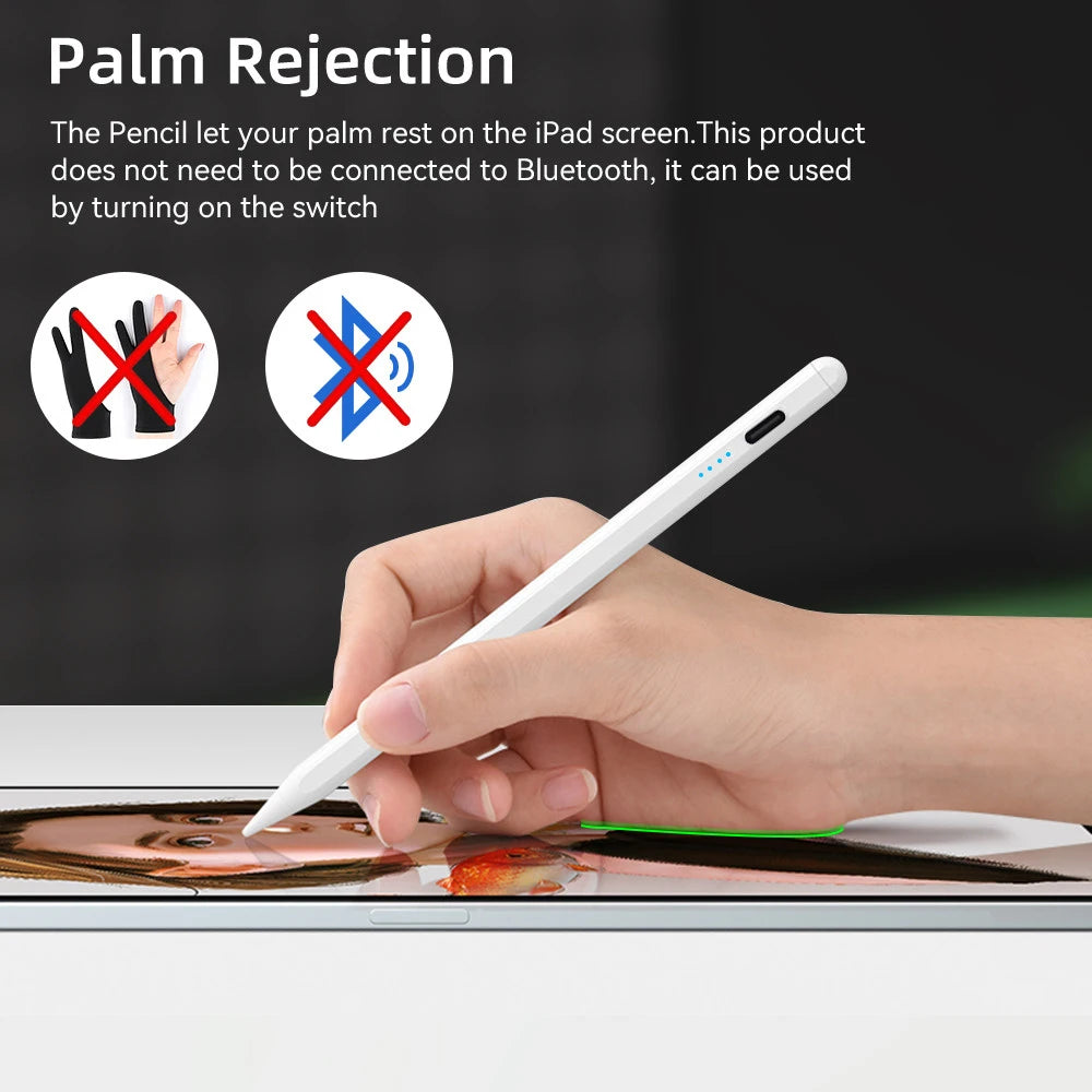 iPad Stylus Pen — Rechargeable, High Precision | UK Stock