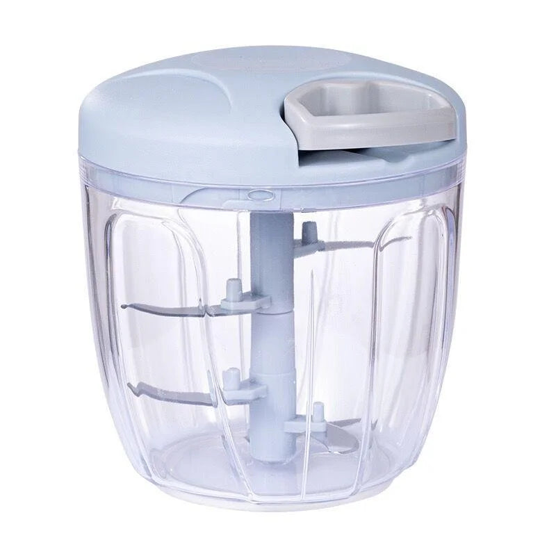 Manual Food Chopper — Hand Pull Cutter for Meat, Vegetables, Garlic & Herbs | UK Stock